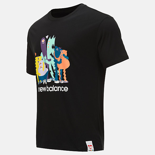 New Balance Pride系列男女同款短袖T恤, MT11555BK