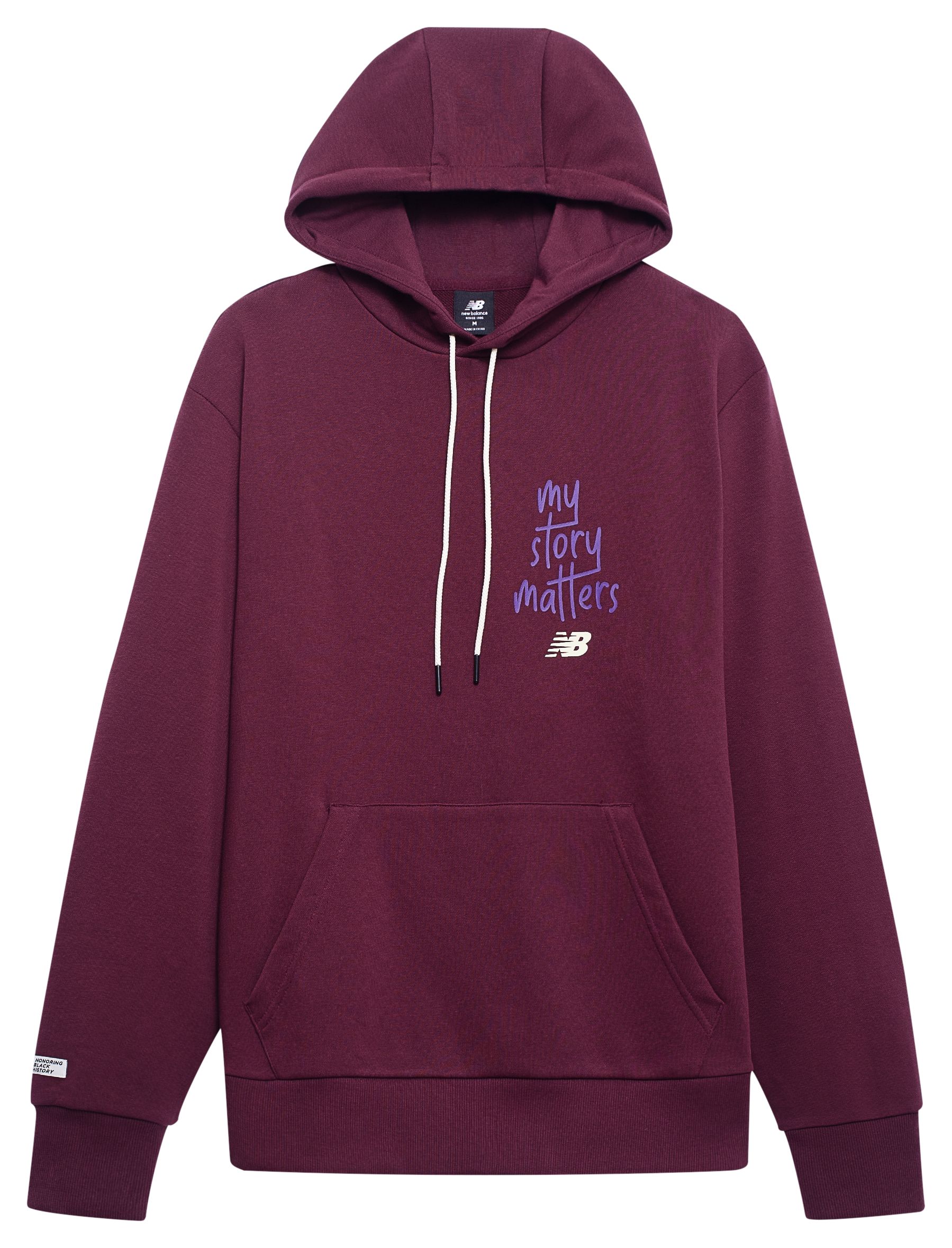 new balance hoodie burgundy