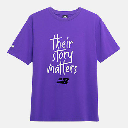 New Balance Their Story Matters Tee, MT11578PRP image number null