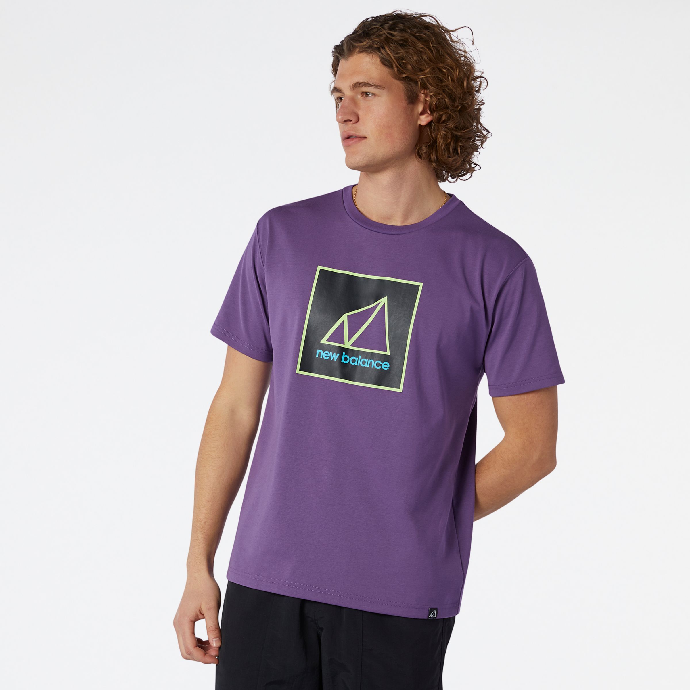 purple new balance shirt