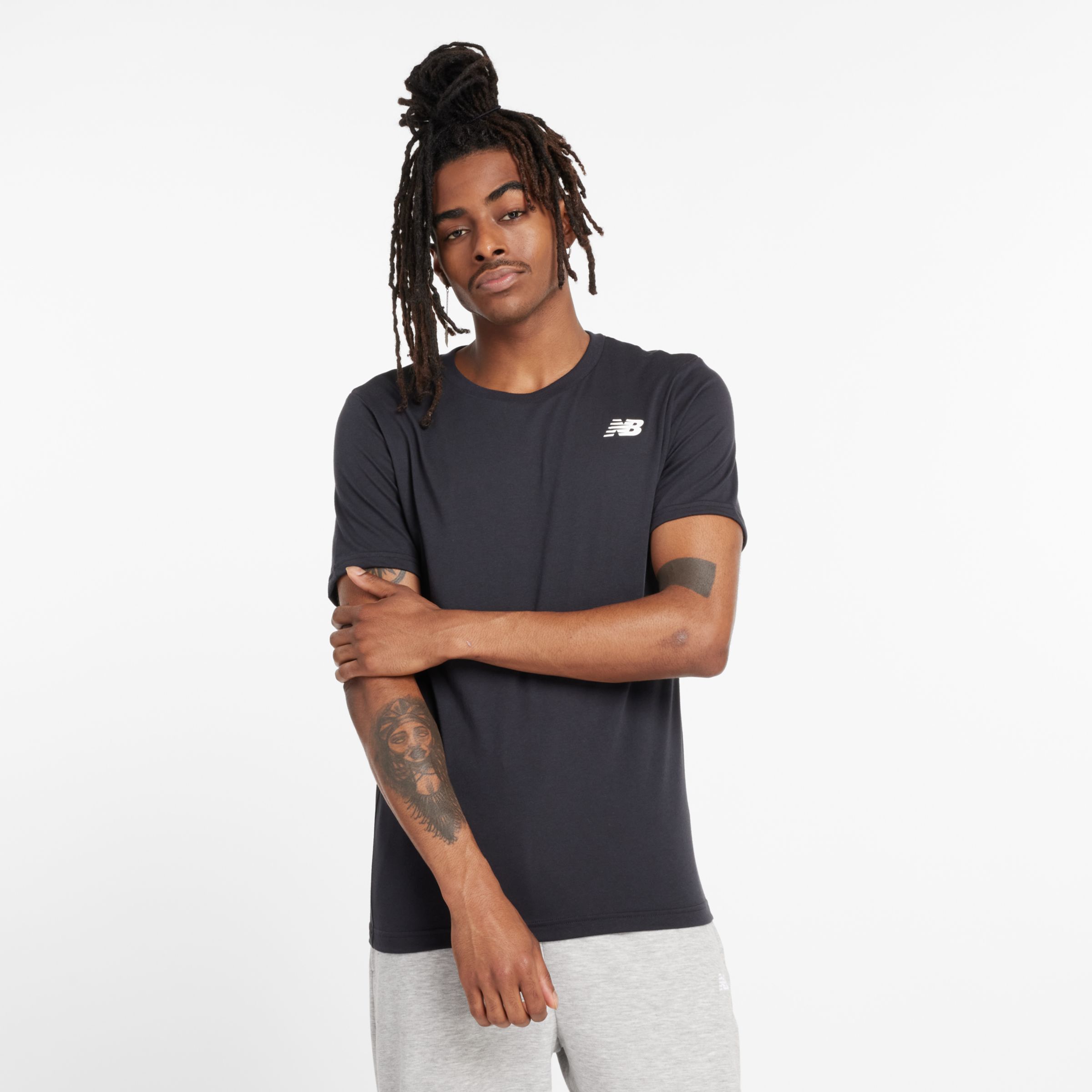 

New Balance Men's NB Classic Arch T-Shirt Black - Black