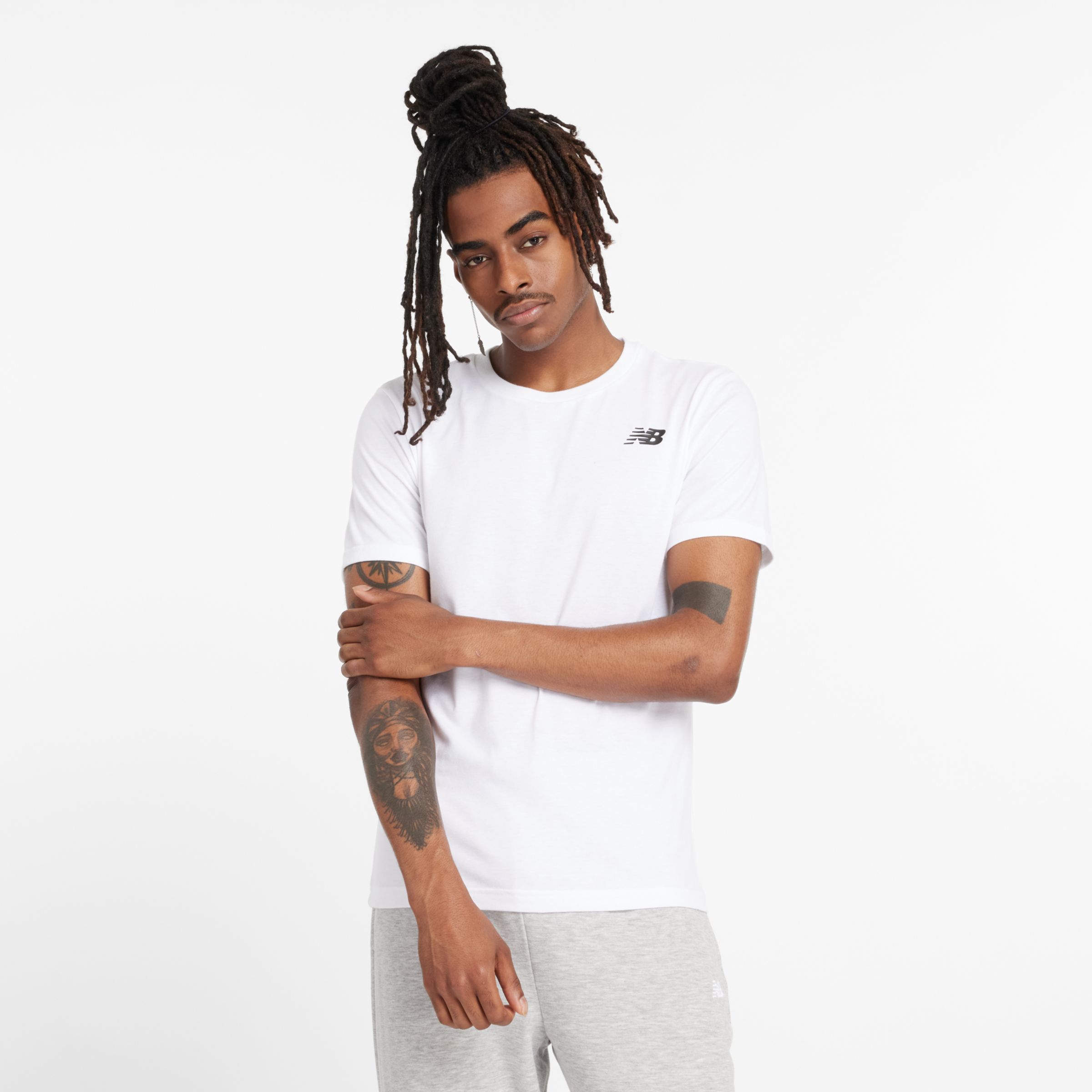 

New Balance Men's NB Classic Arch T-Shirt White - White