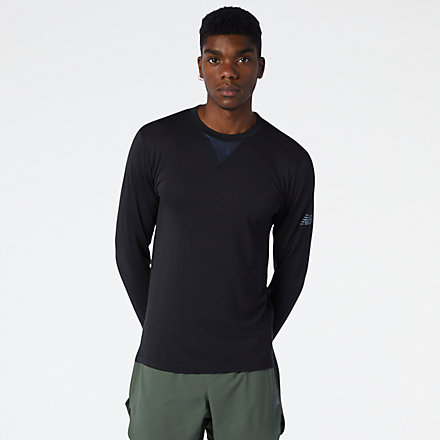 NB Q Speed 1NTRO Long Sleeve, MT13290BK image number null