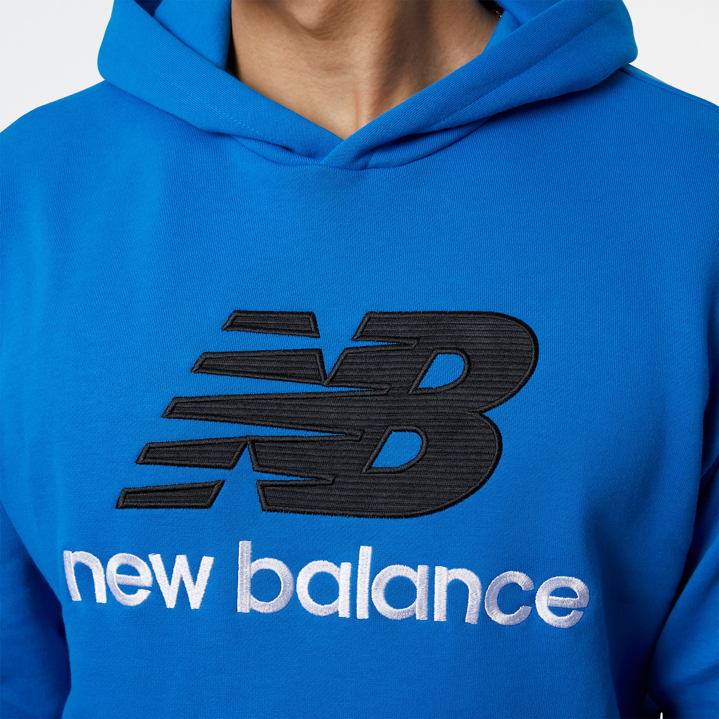 new balance blue hoodie