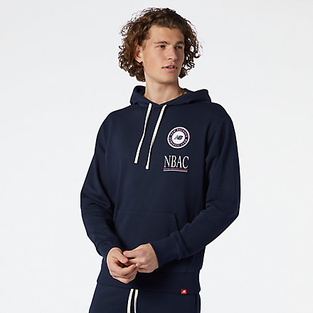 New Balance NB Essentials Athletic Club Hoodie, MT13519ECL image number null