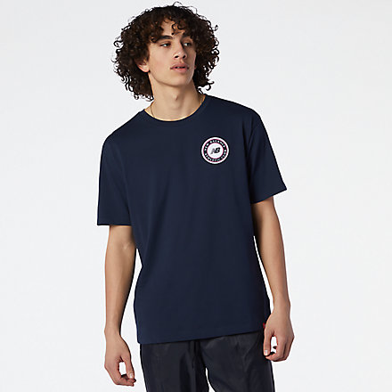 New Balance NB Essentials Athletic Club Logo Tee, MT13535ECL image number null