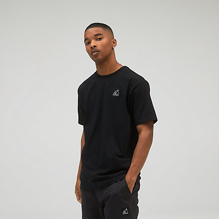 New Balance NB AT Short Sleeve Tee, MT13537BK image number null