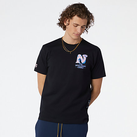 New Balance NB Athletics Delorenzo T恤, MT13559BK image number null