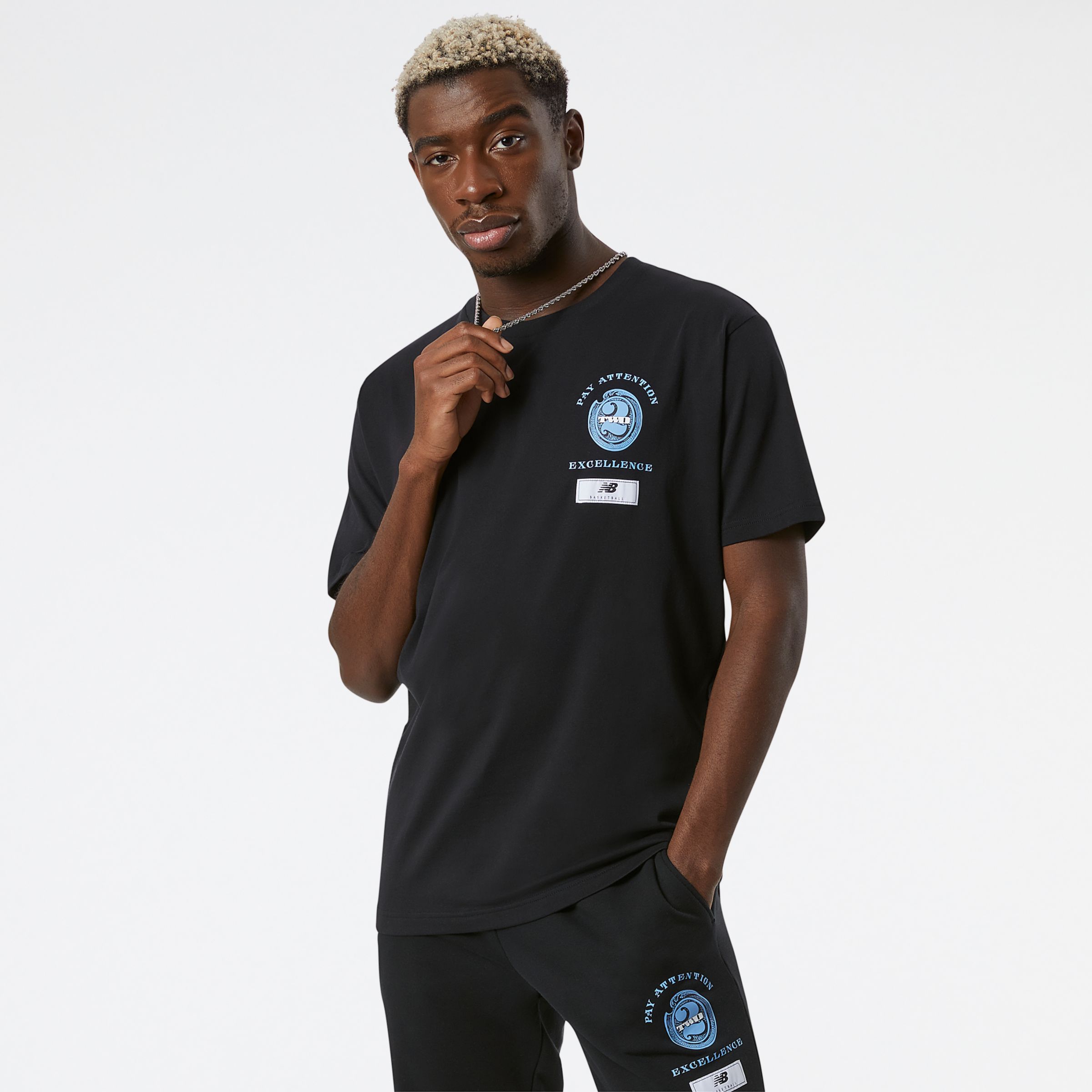 

New Balance Men's Kawhi Tee Black - Black