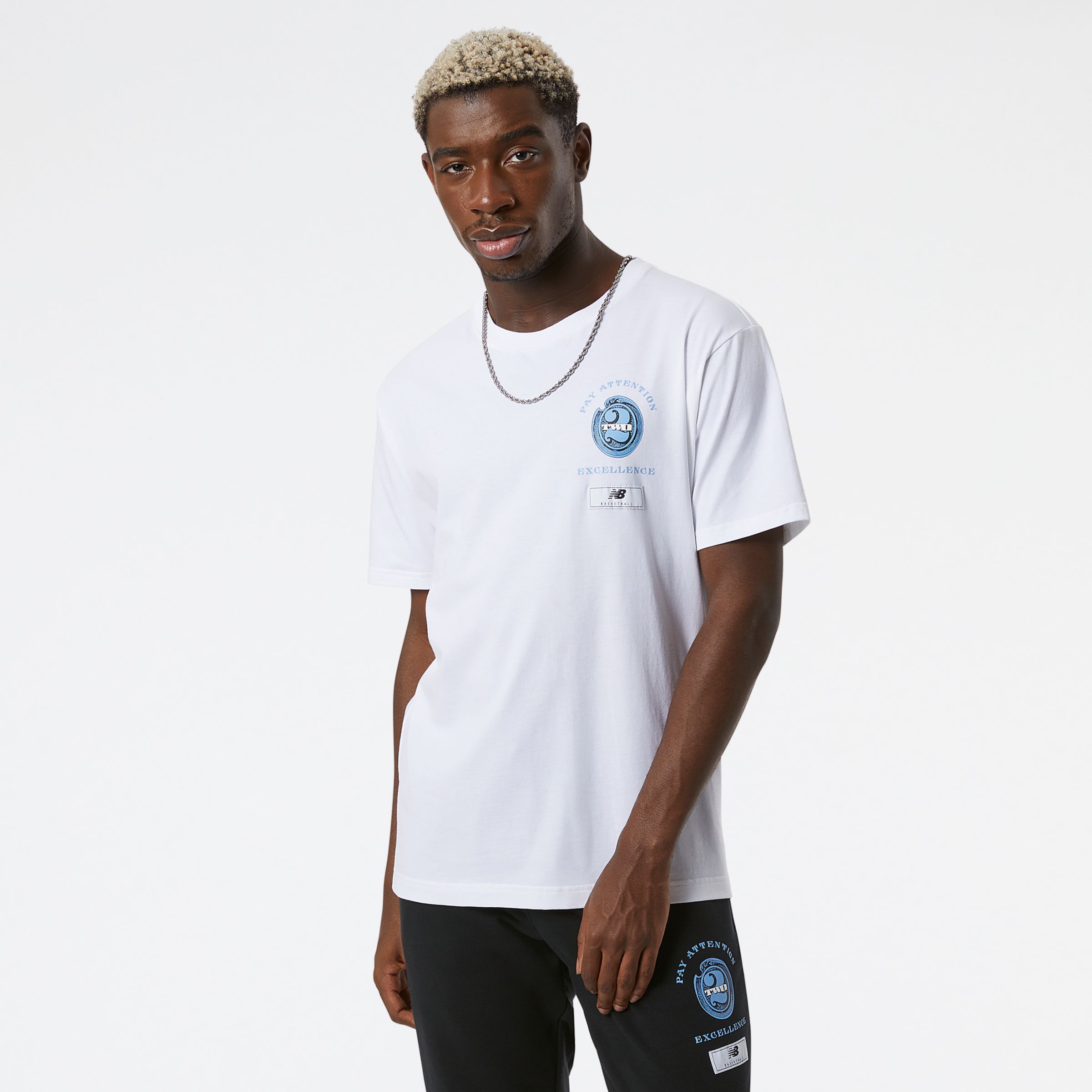 

New Balance Men's Kawhi Tee White - White