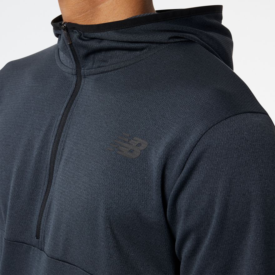 Hooded quarter zip sale