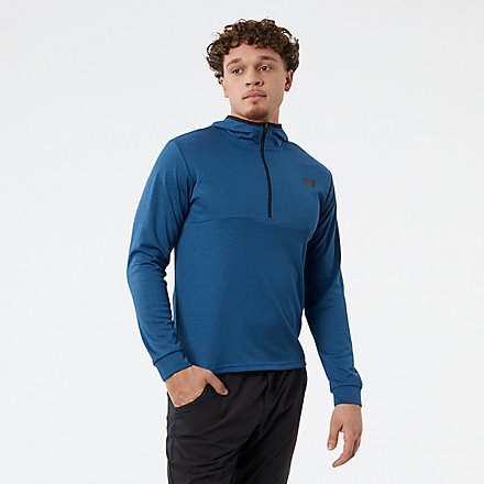 New Balance Tenacity Hooded 1/4 Zip, MT21089CO image number null