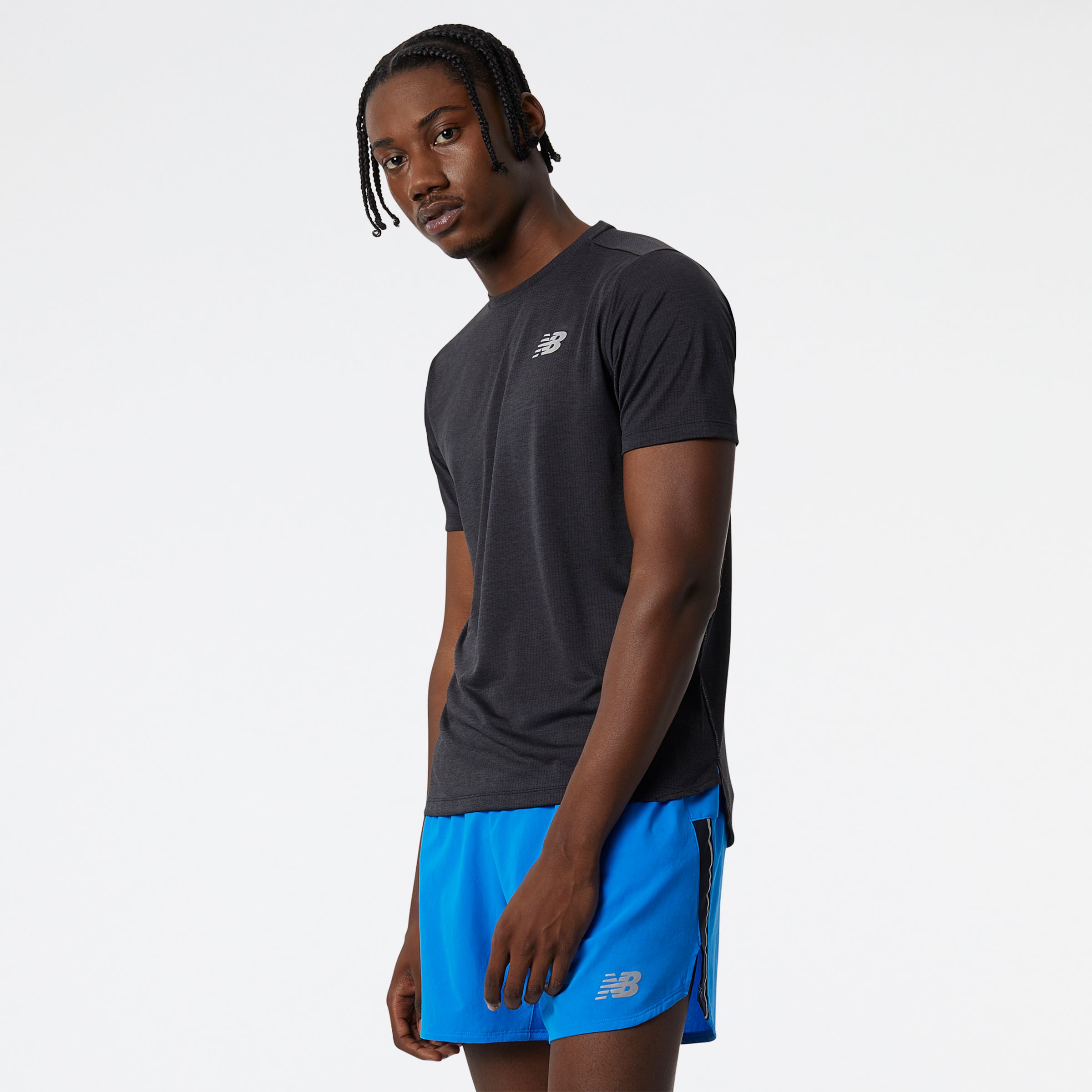 

New Balance Men's Impact Run Short Sleeve Black - Black