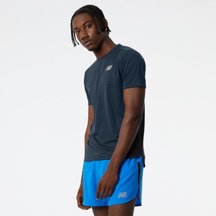 New balance men's running sales t shirt