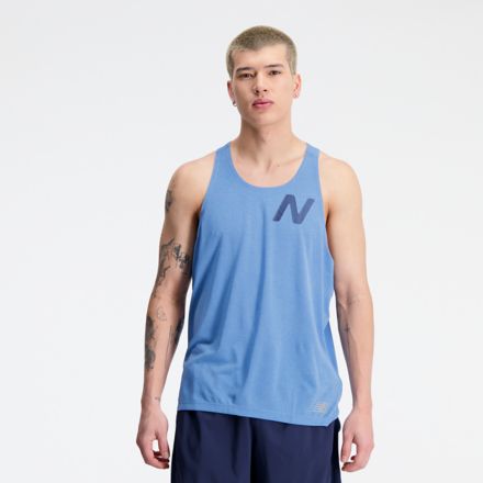 Men's Graphic Impact Run Singlet - New Balance