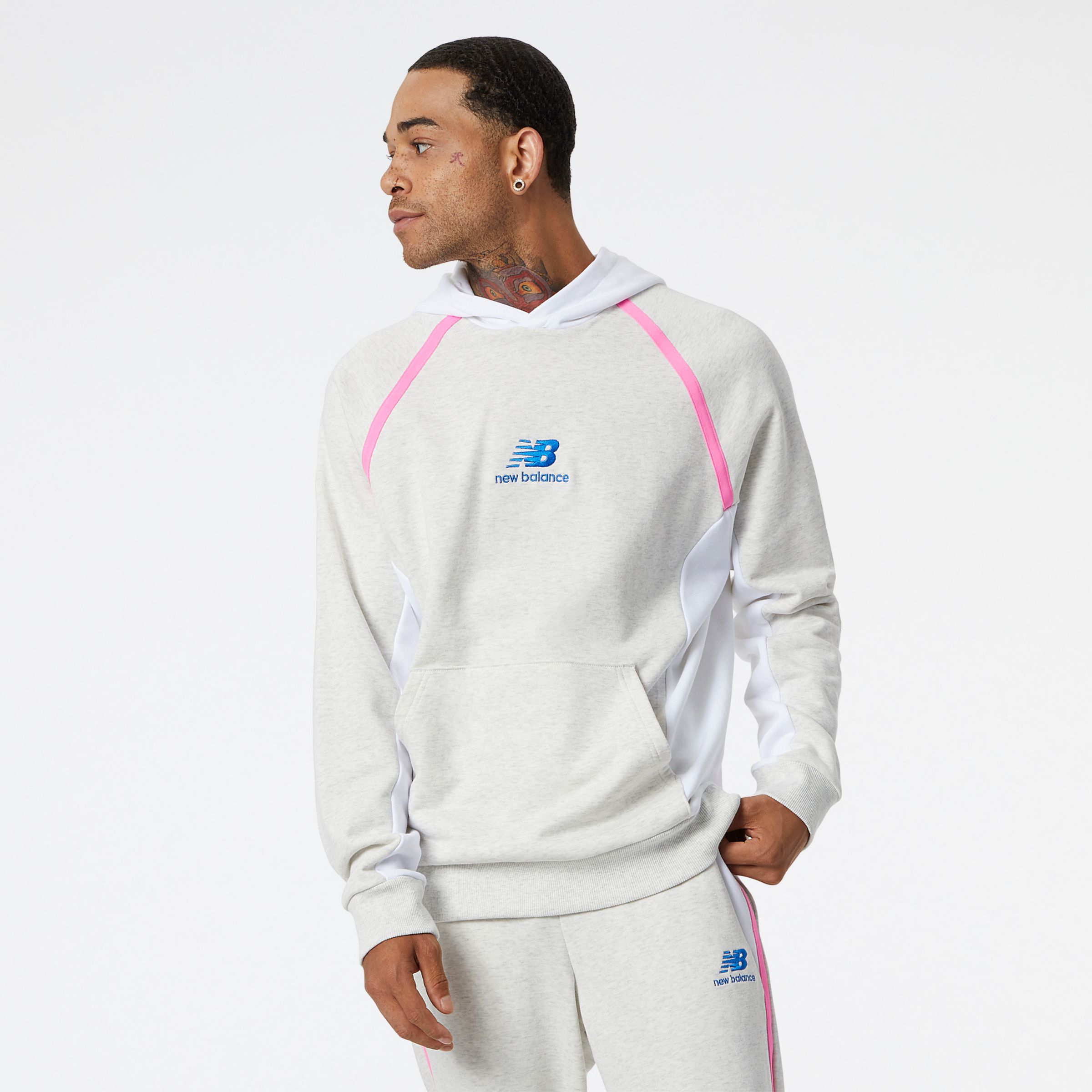 

New Balance Men's NB Athletics Amplified Hoodie White - White