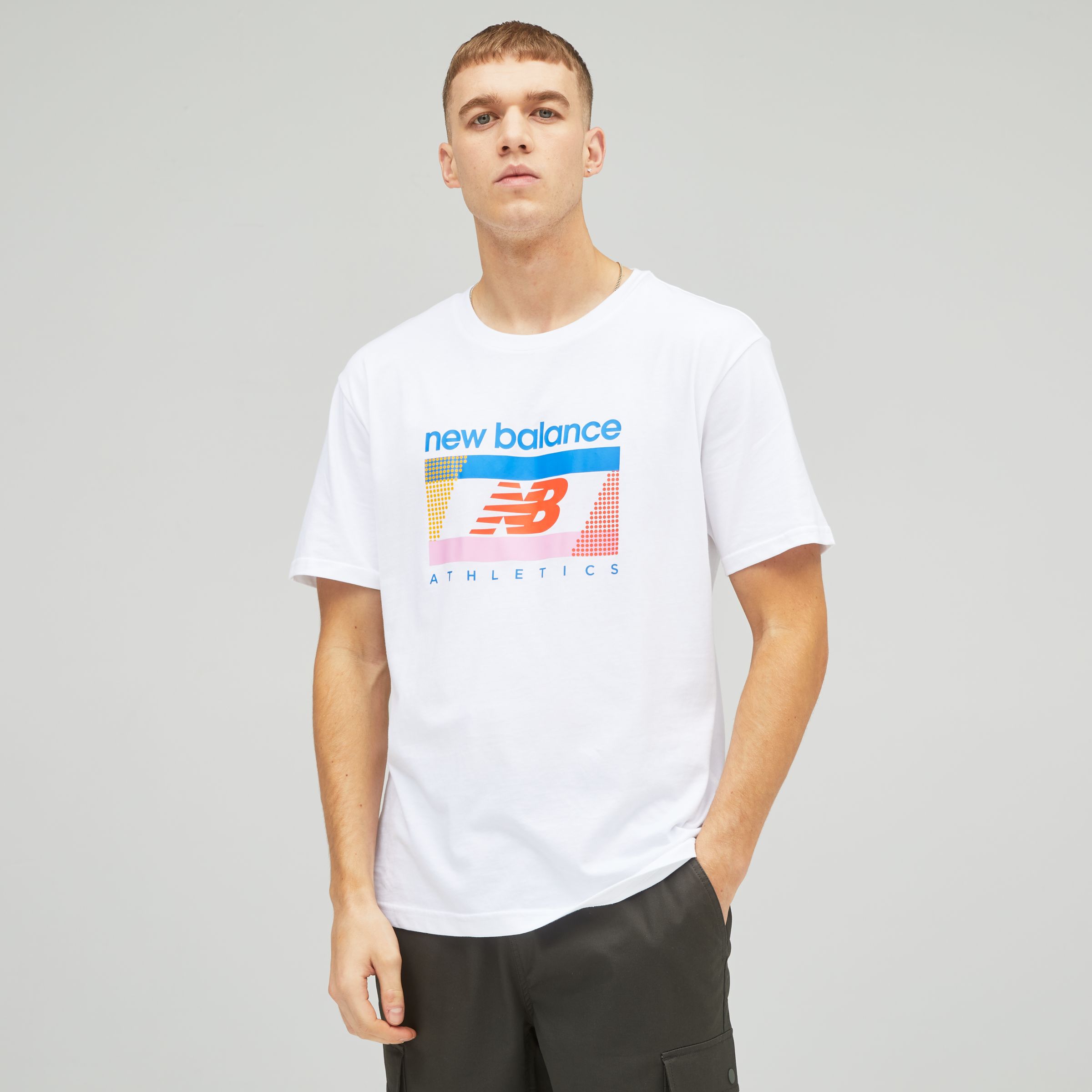 

New Balance Men's NB Athletics Amplified Tee White - White