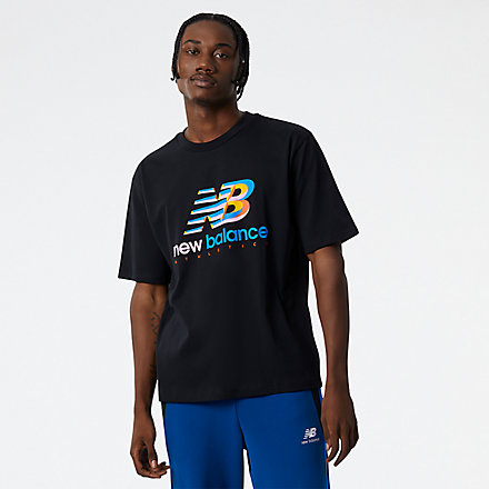 New Balance Tee-shirt avec logo NB Athletics amplifié, MT21503BK image number null