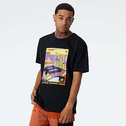 New Balance NB AT Graphic Tee, MT21509BK image number null