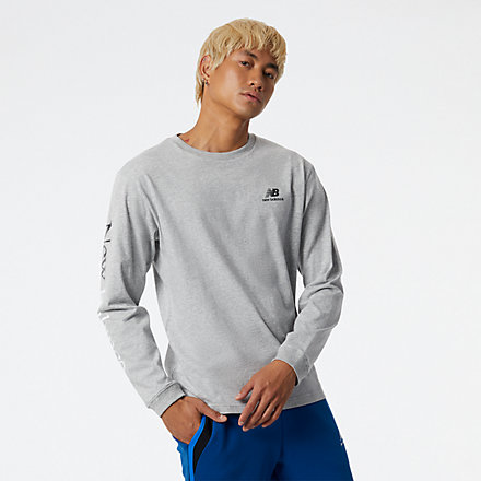 New Balance NB Essentials Celebrate Long Sleeve Tee, MT21514AG image number null