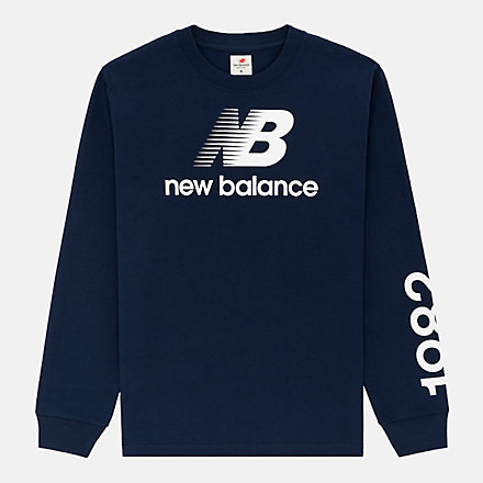 New Balance MADE in USA Heritage Long Sleeve T-Shirt, MT21548NGO image number null