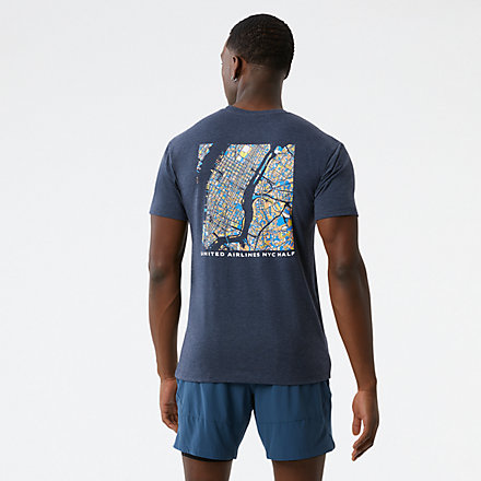 United Airlines NYC Half Grid Short Sleeve - New Balance