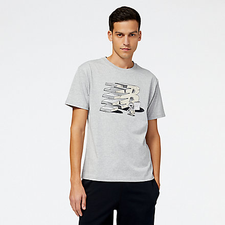 New Balance NB Essentials Monumental Graphic Tee, MT21568AG image number null