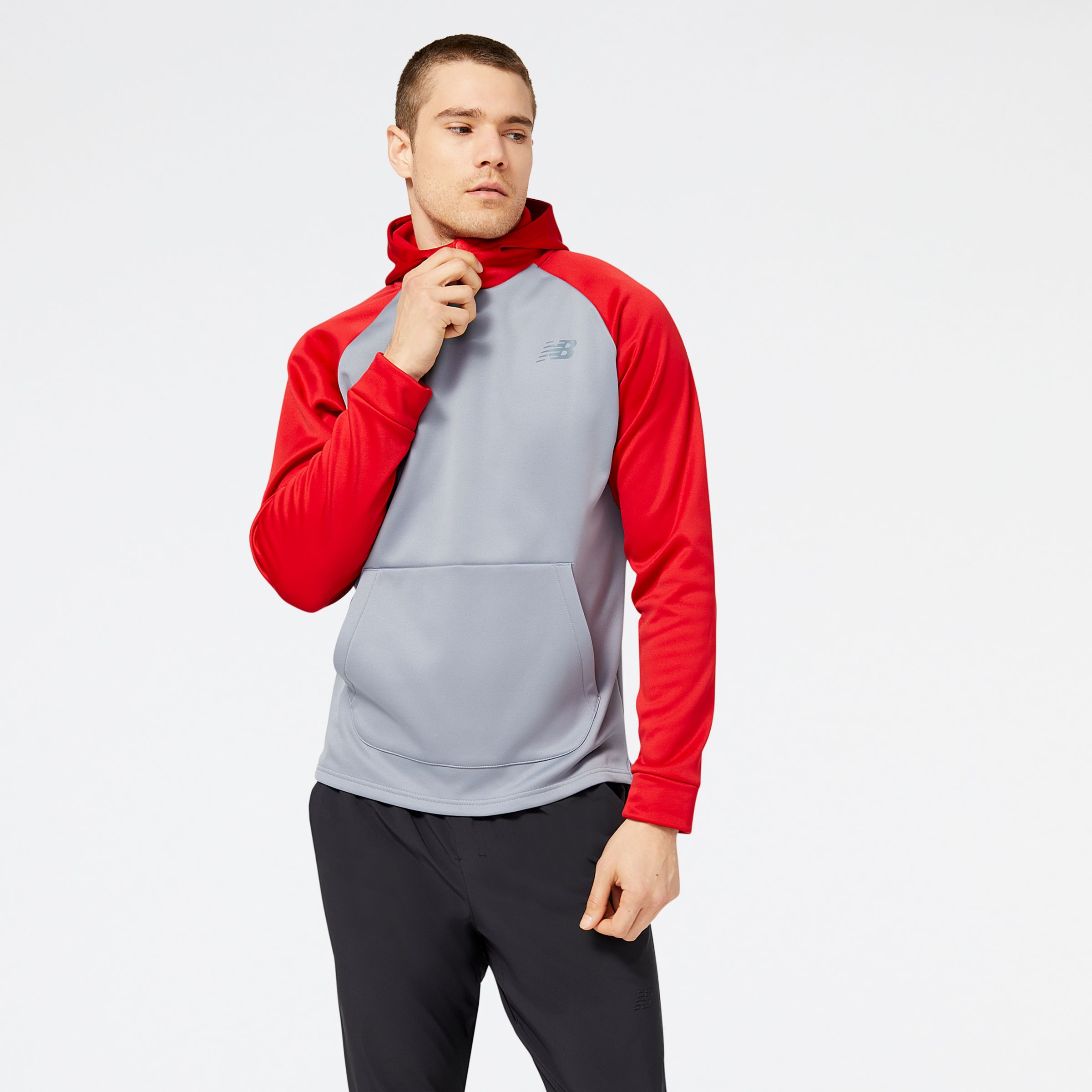 

New Balance Men's Baseball Pull Over Hoodie Red - Red