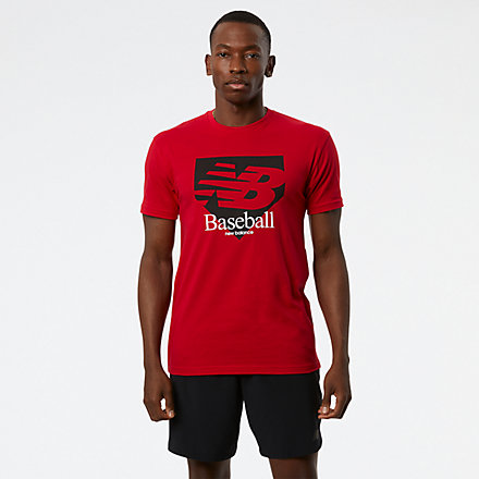 New Balance NB Baseball Plate Tee, MT21715REP image number null