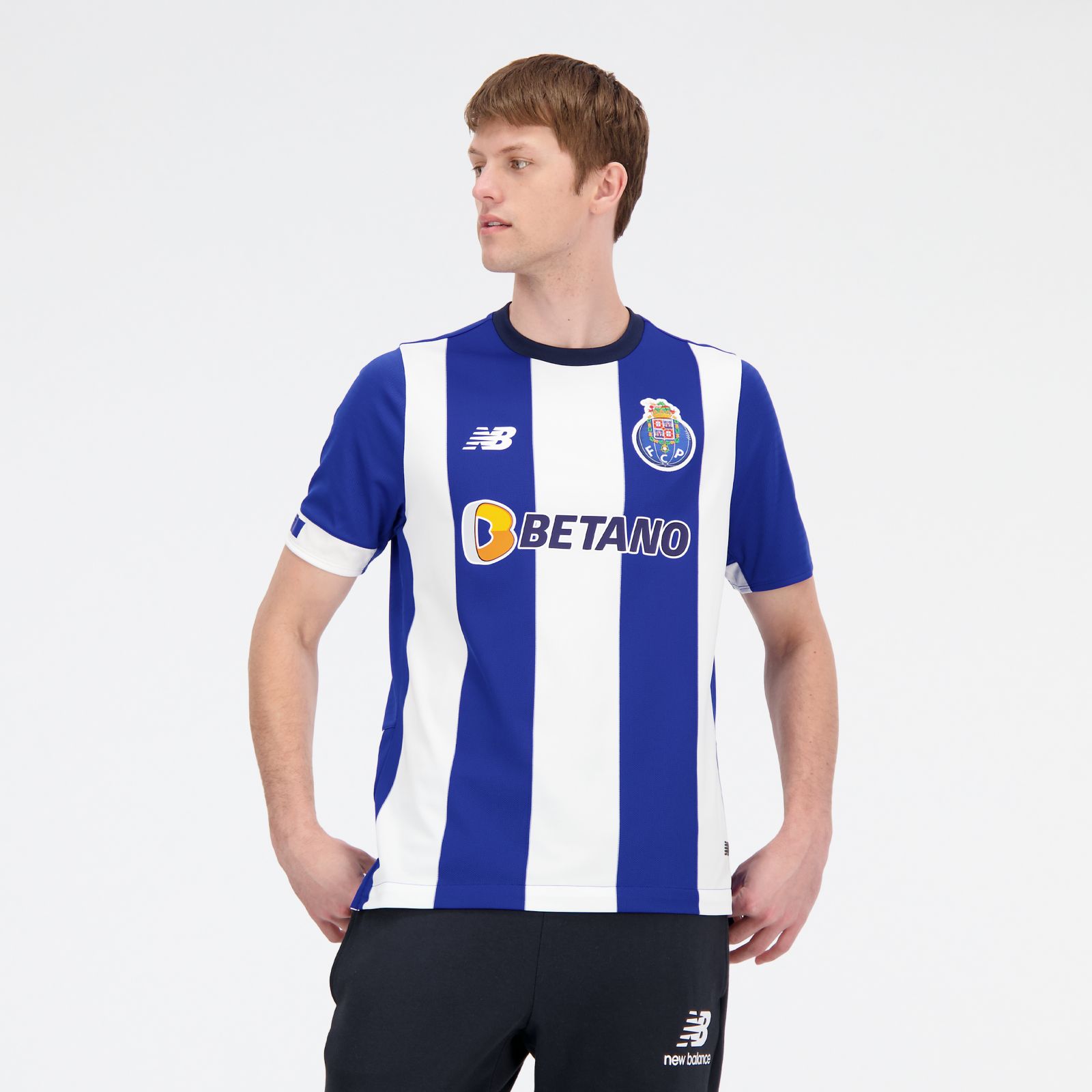 New Balance FC Porto Home Jersey Short Sleeve T-Shirt Blue M