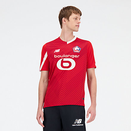 New Balance Lille LOSC Home Short Sleeve Jersey, MT230250HME image number null