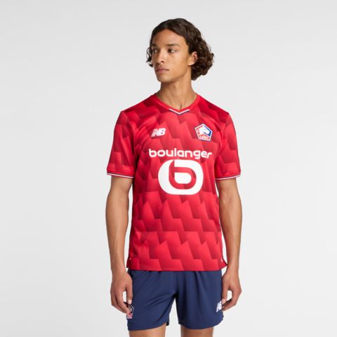 Мужские топы New Balance Lille LOSC Home Short Sleeve Jersey