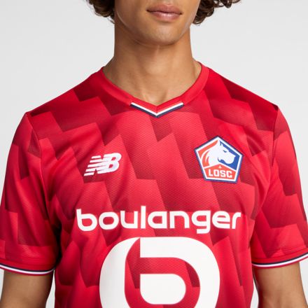 【New Balance】☆お洒落☆Lille LOSC Home Short Sleeve Jersey Lille LOSC Home Short Sleeve Jersey - New Balance