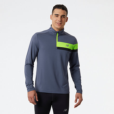 New Balance Accelerate Half Zip, MT23227HIL image number null