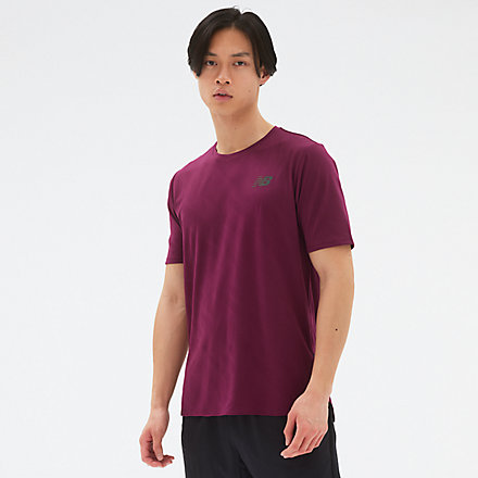 New Balance T-shirt jacquard Q Speed à manches courtes, MT23281DEM image number null
