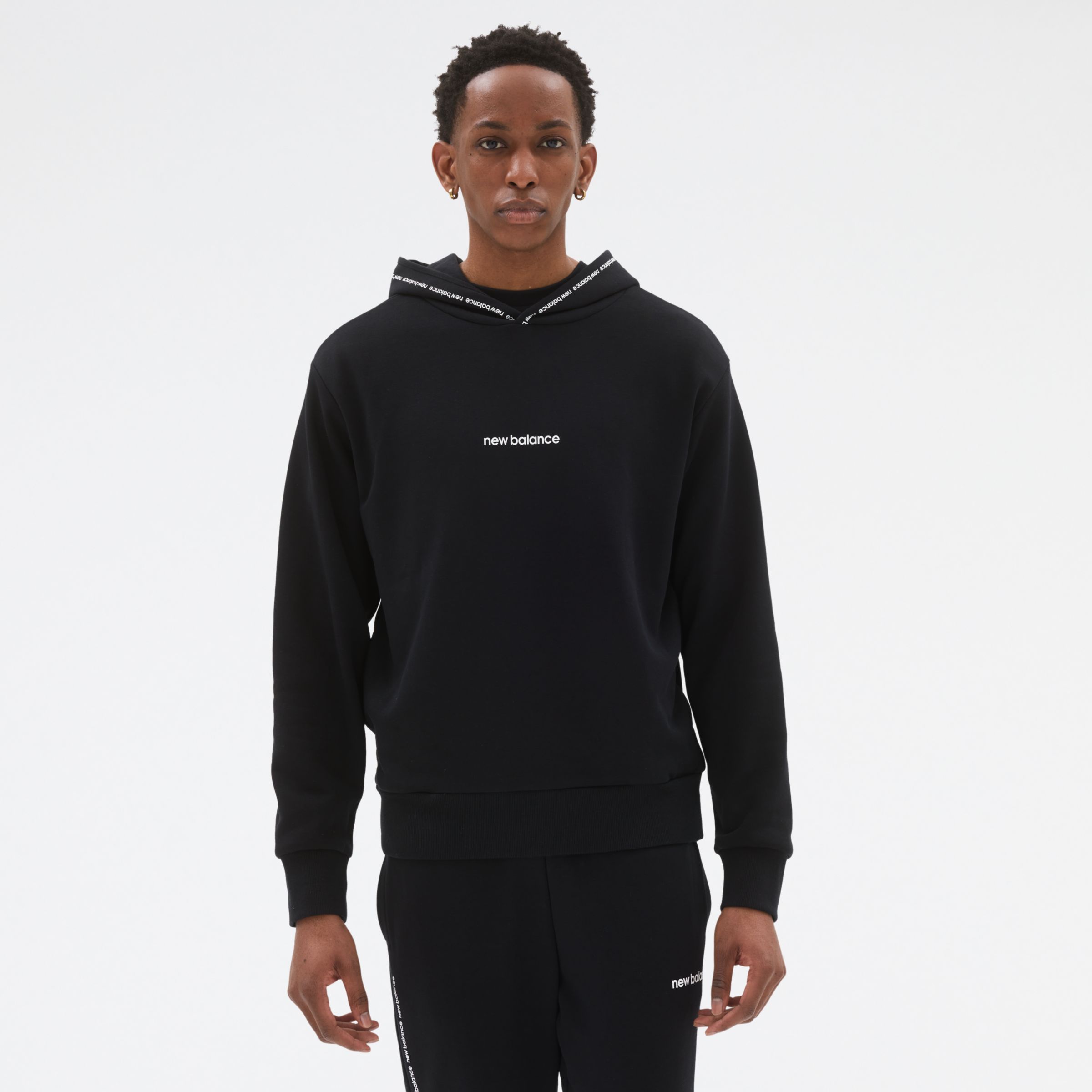 

New Balance Men's NB Essentials Fleece Hoodie Black - Black
