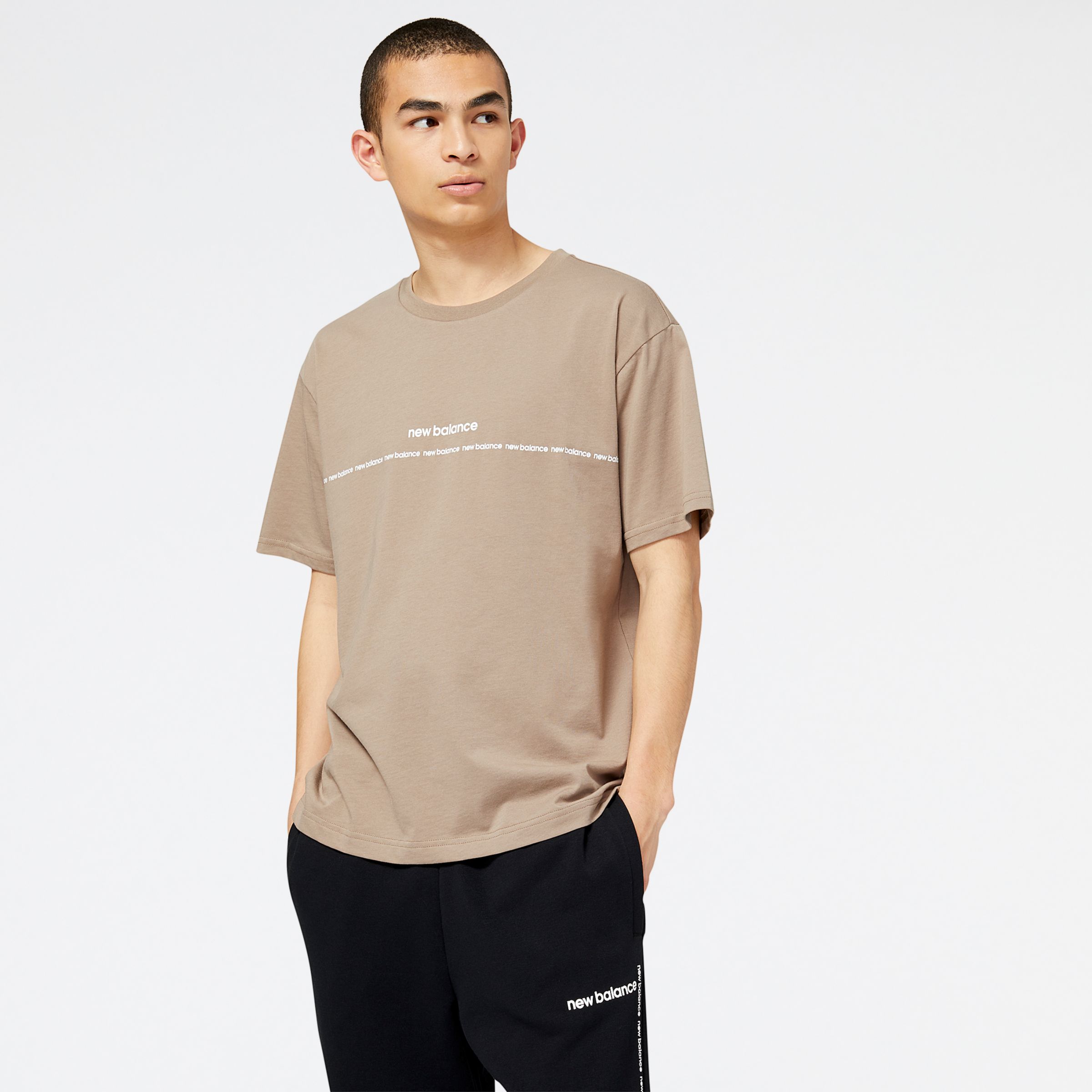 

New Balance Men's NB Essentials Graphic Tee Brown - Brown