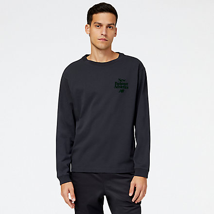 New Balance NB Athletics 70s Run Long Sleeve Graphic Tee, MT23560PHM image number null