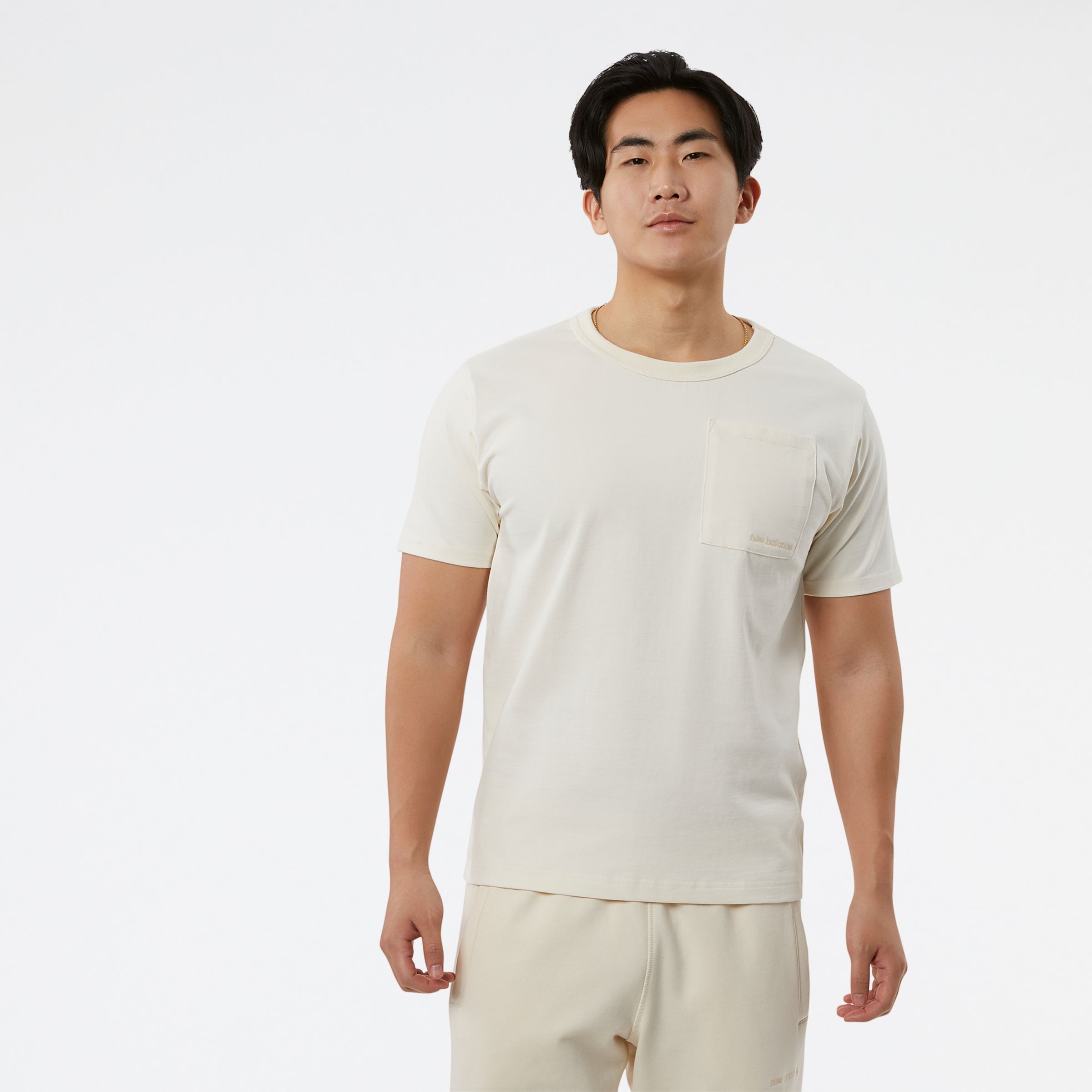 

New Balance Men's NB Athletics Nature State Short Sleeve Tee Beige - Beige