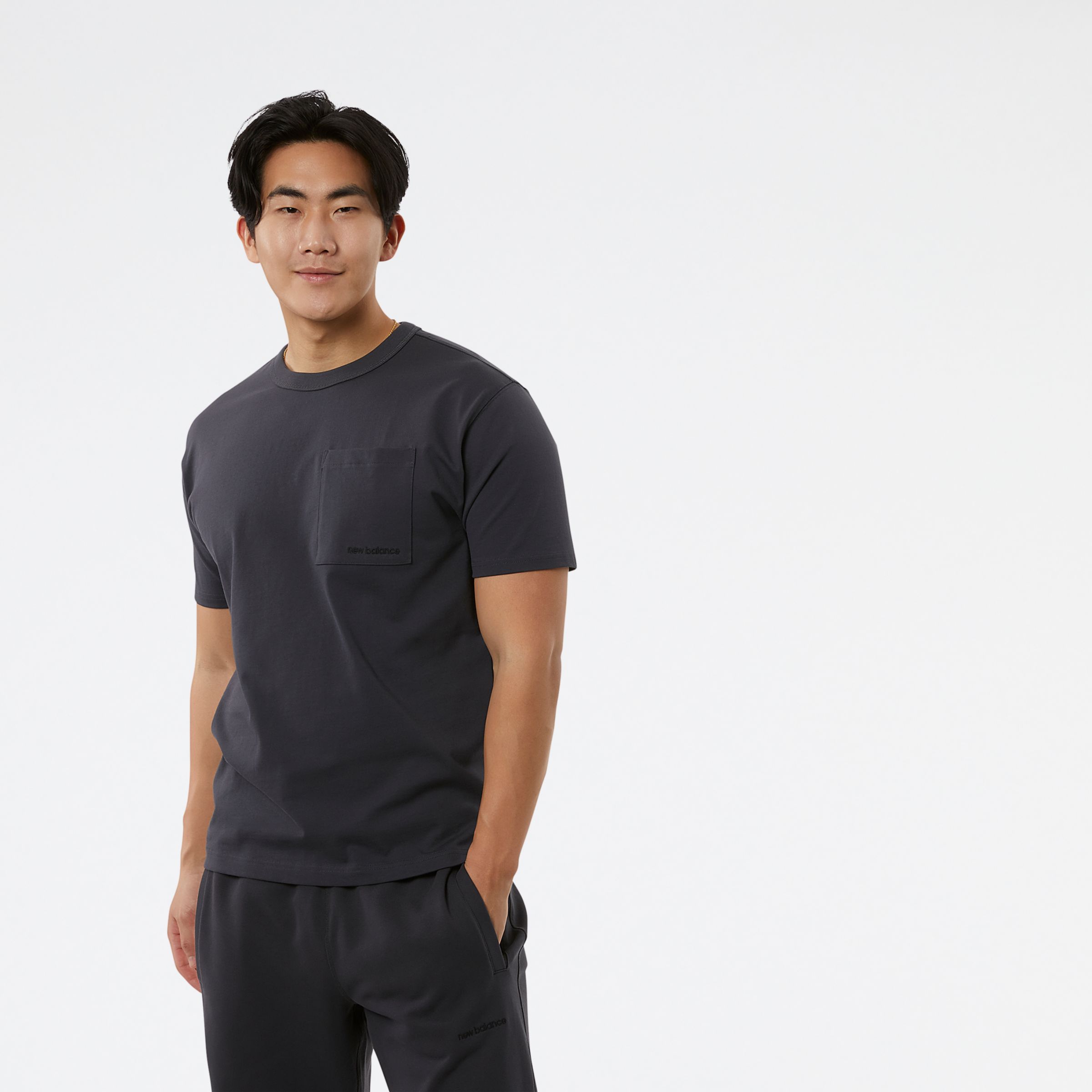 

New Balance Men's NB Athletics Nature State Short Sleeve Tee Grey - Grey