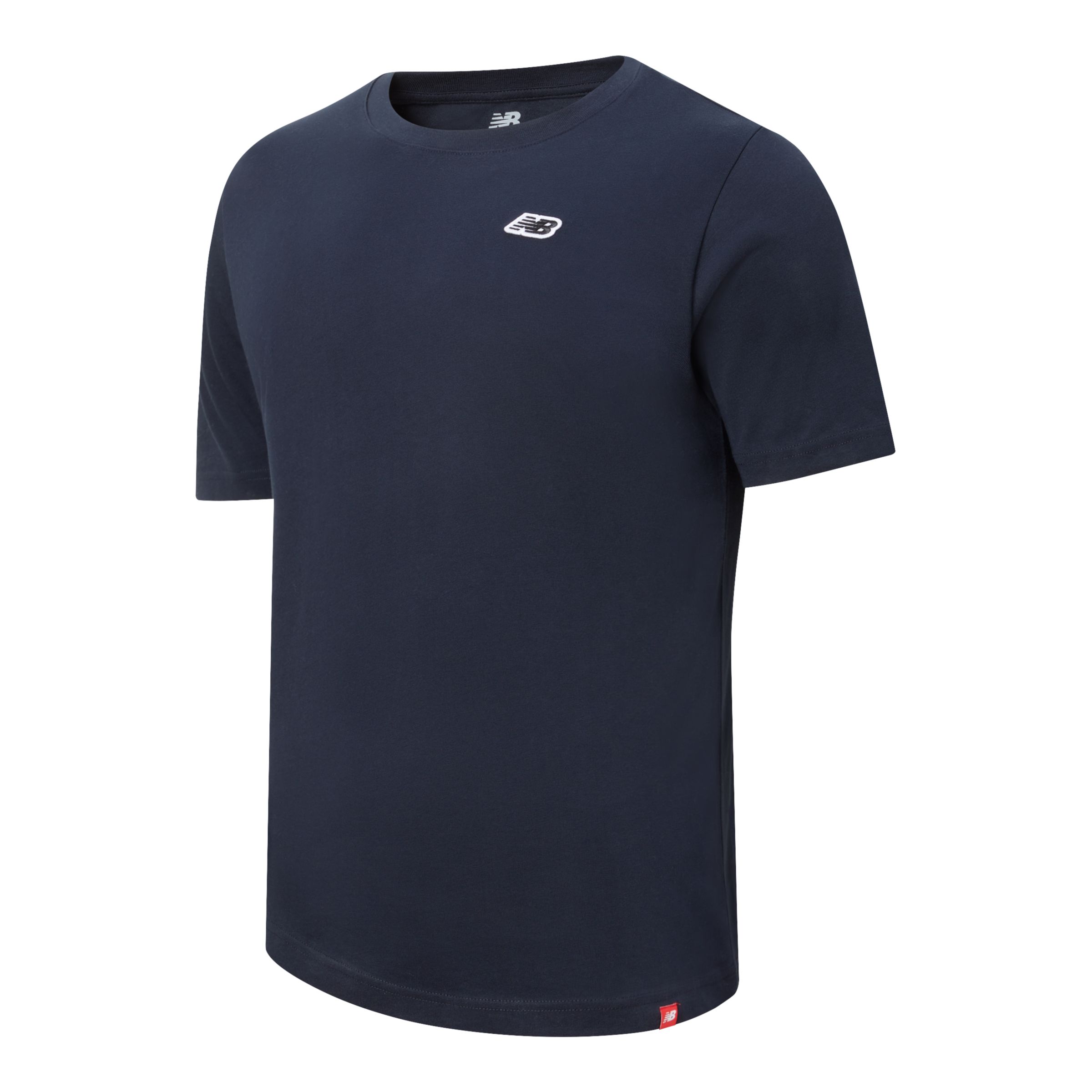New Balance Homme T-Shirt NB Small Logo en Black/Noir, Cotton, Taille L