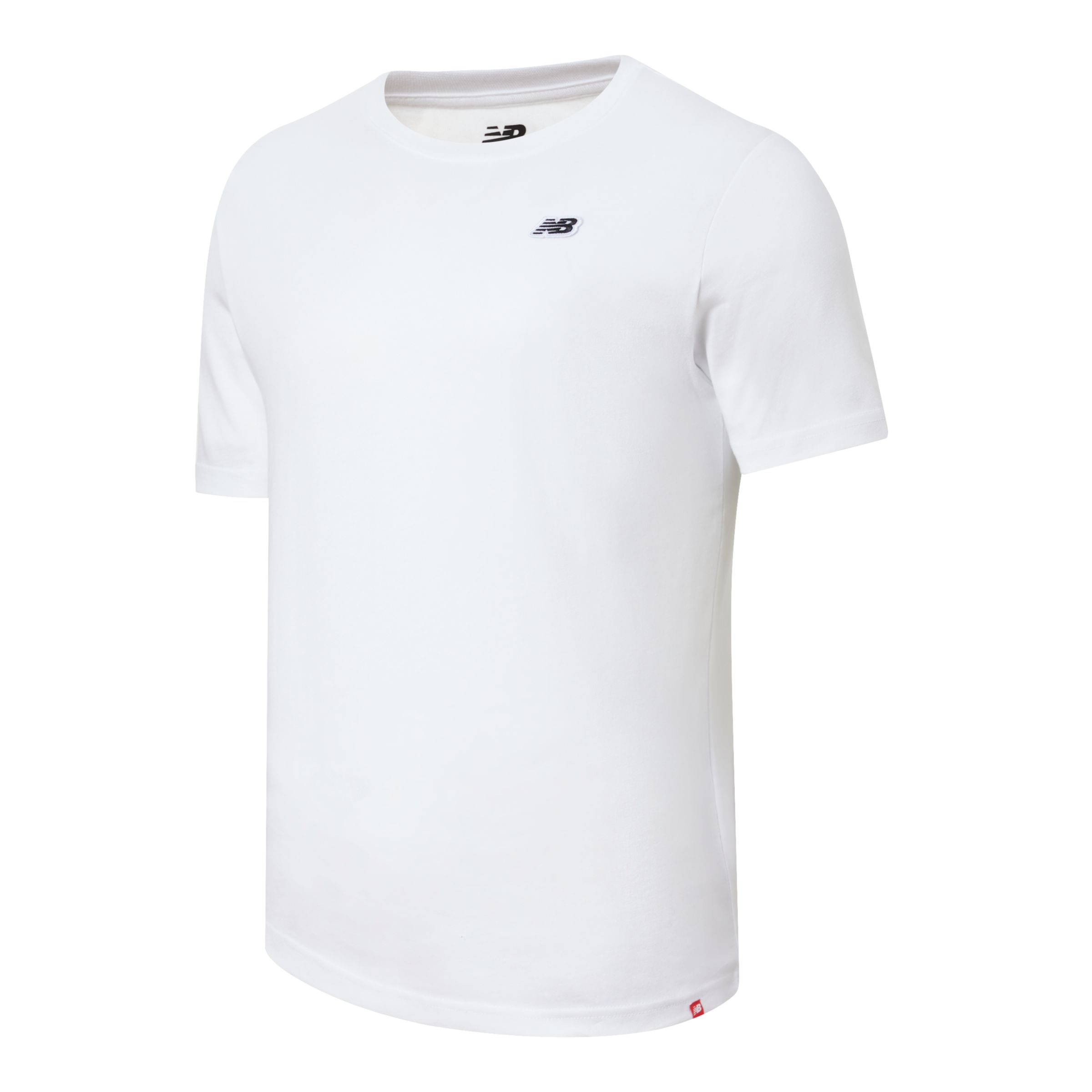 New Balance Homens T-Shirt NB Small Logo in Branca, Cotton, Tamanho S
