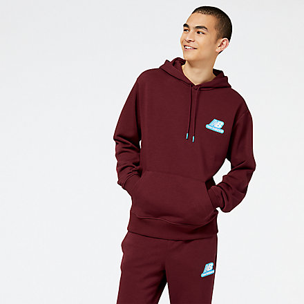 New Balance Sudadera con capucha NB Essentials Stacked Rubber PO, MT23910NBY image number null
