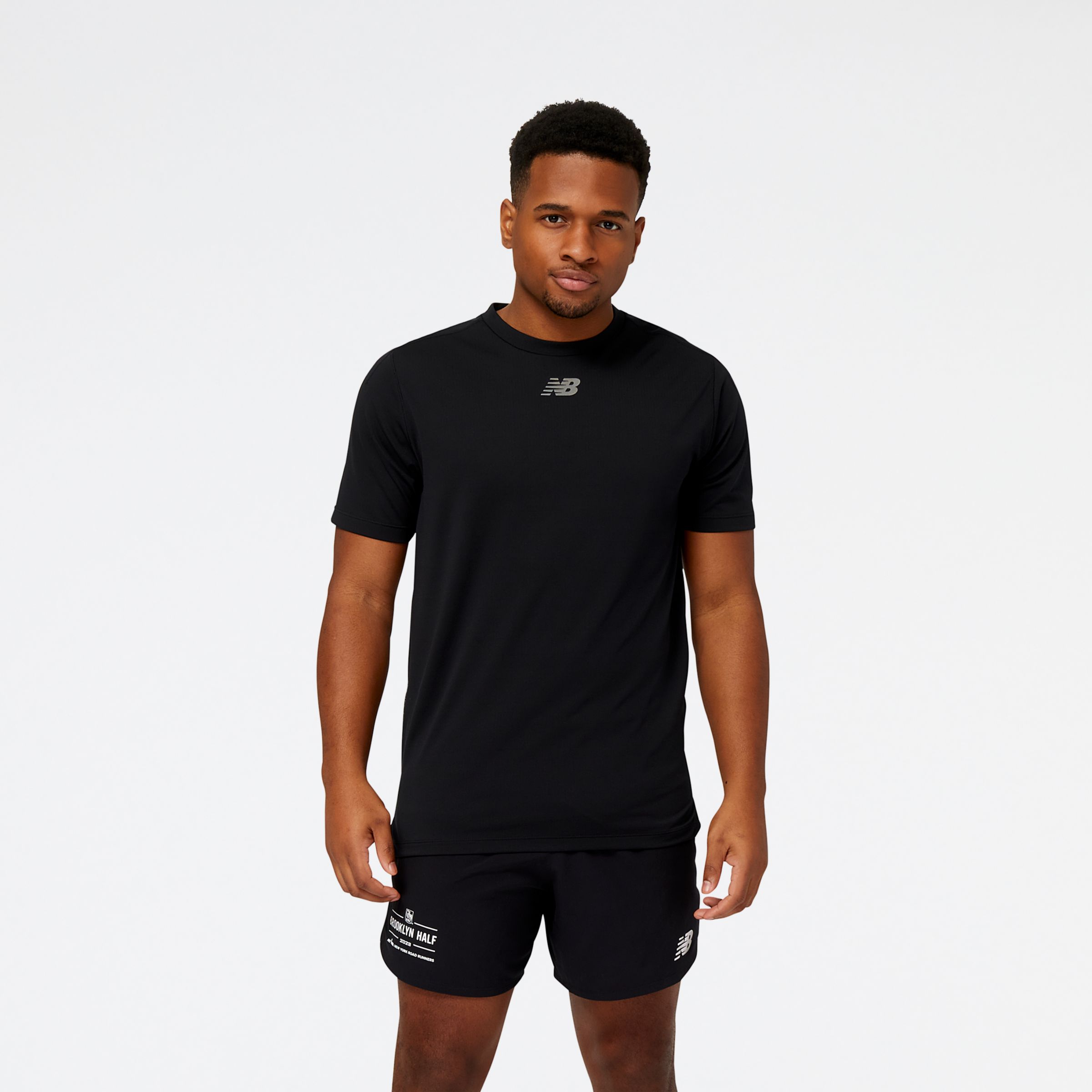 

New Balance Men's Impact Run Luminous Short Sleeve Black - Black