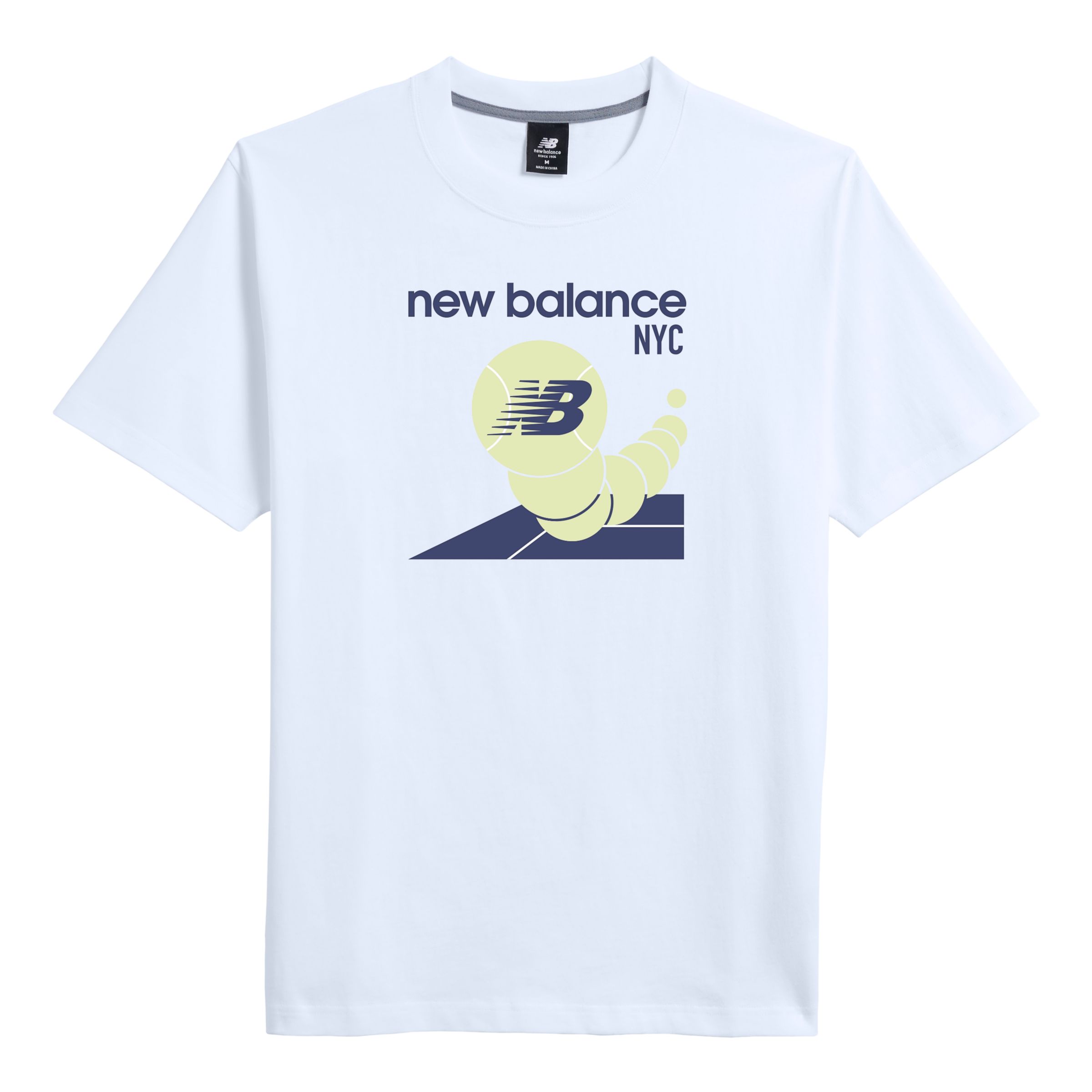 

New Balance Unisex NB Tennis NYC Graphic T-Shirt White - White