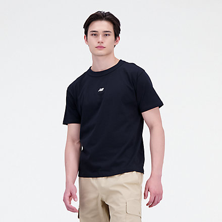 New Balance Camiseta Athletics Remastered Graphic Cotton Jersey Short Sleeve, MT31504BK image number null