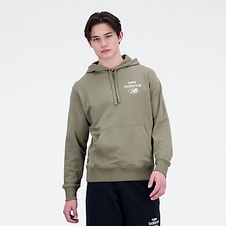 New Balance Sudadera con capucha Essentials Reimagined French Terry, MT31514CGN image number null