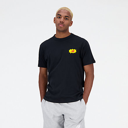 New Balance Essentials Reimagined Cotton Jersey Short Sleeve T-shirt, MT31523BK image number null