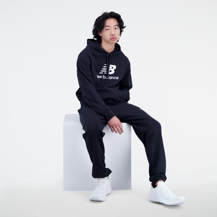 Sudadera con capucha Essentials Stacked Logo French Terry