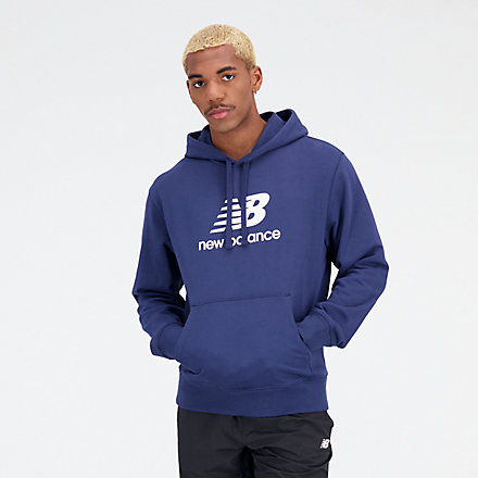 Essentials Stacked Logo French Terry Kapuzenpullover